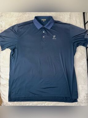 Peter Millar Summer Comfort Navy Blue Performance Polo